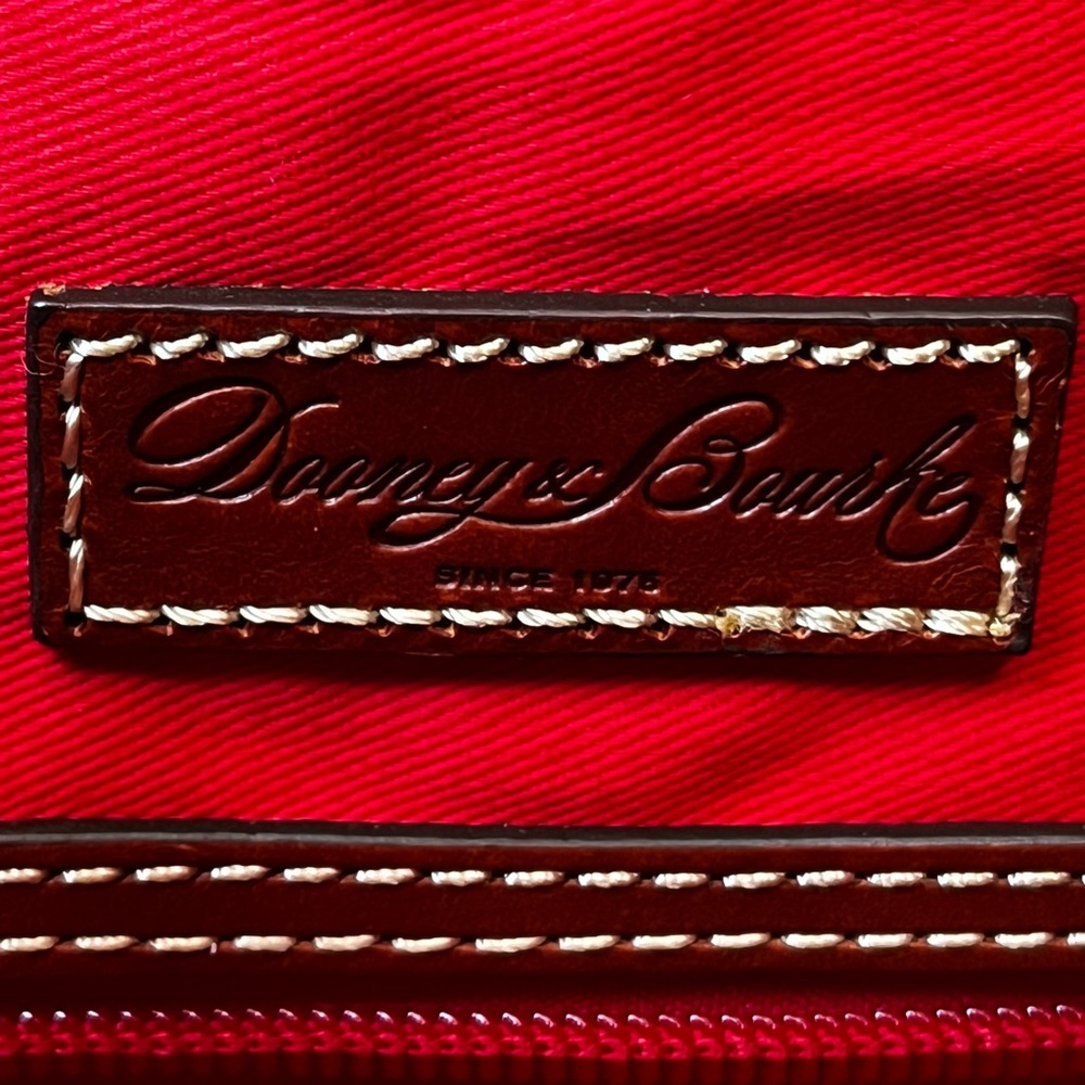 Dooney & Bourke Pebble Grain Tasha Drawstring Bag in Red - Picture 15 of 16